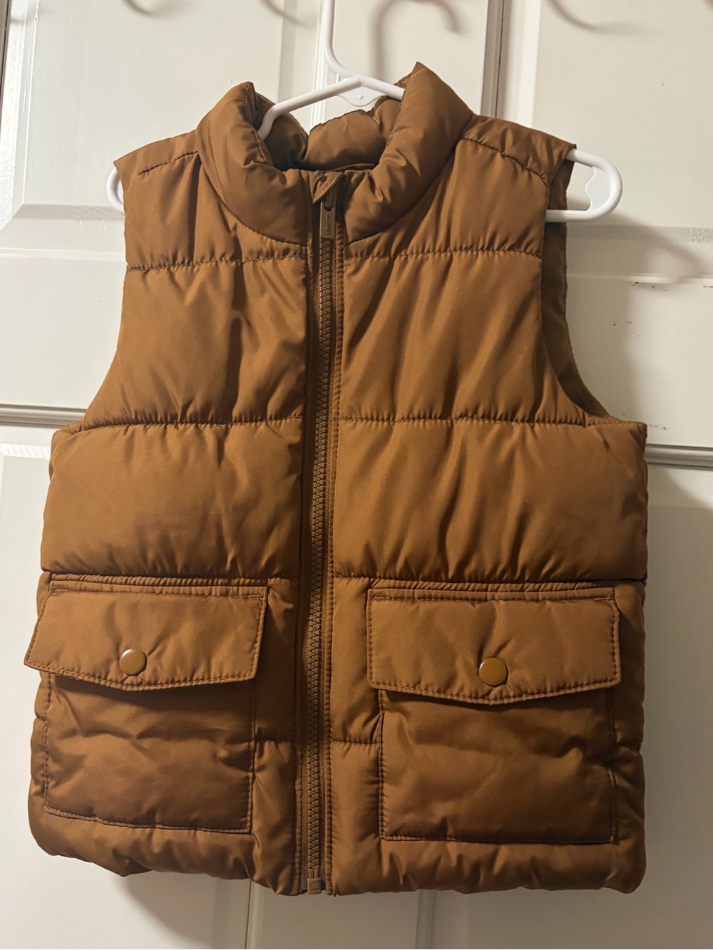 Old Navy Caramel Brown Quilted Puffer Vest
